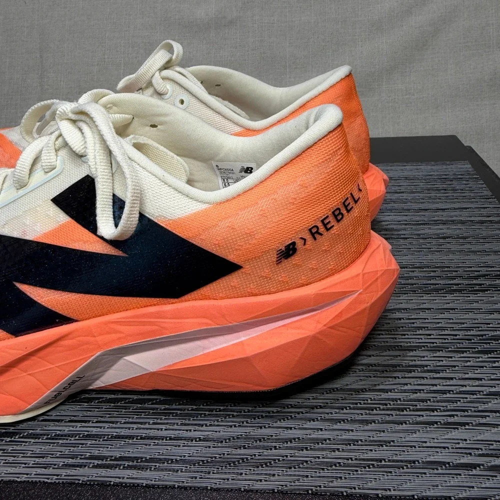 New Balance FuelCell Rebel v4 Shoes - Womens 8.5 - Orange WFCXCC4 Running